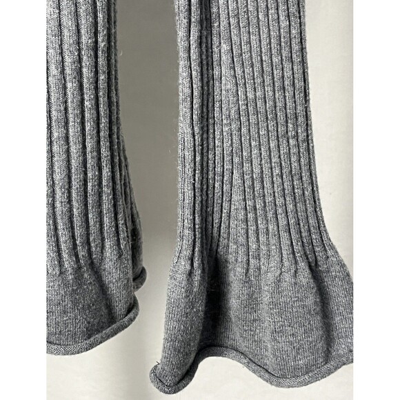 Halogen Gray Boho Sweater XL Bell Sleeves Soft Ribbed Cozy Pullover Cottagecore - Picture 3 of 5